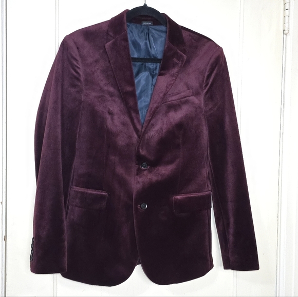 Men's Burgundy Blazer - Picture 8 of 10